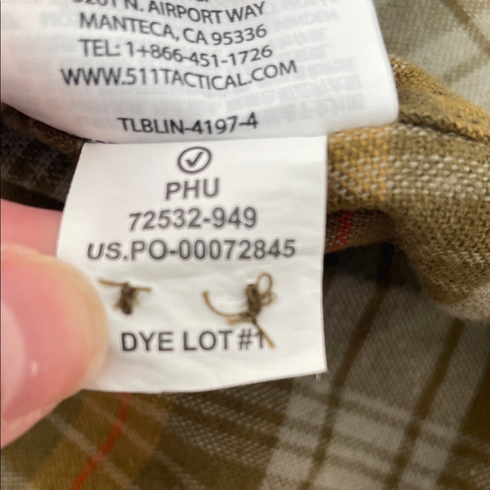 5.11 Tactical Men’s 2XL Green Plaid Rapid Entry Lester Heavy Weight Flannel - Picture 10 of 13